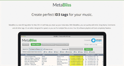 Desktop Screenshot of metabliss.com